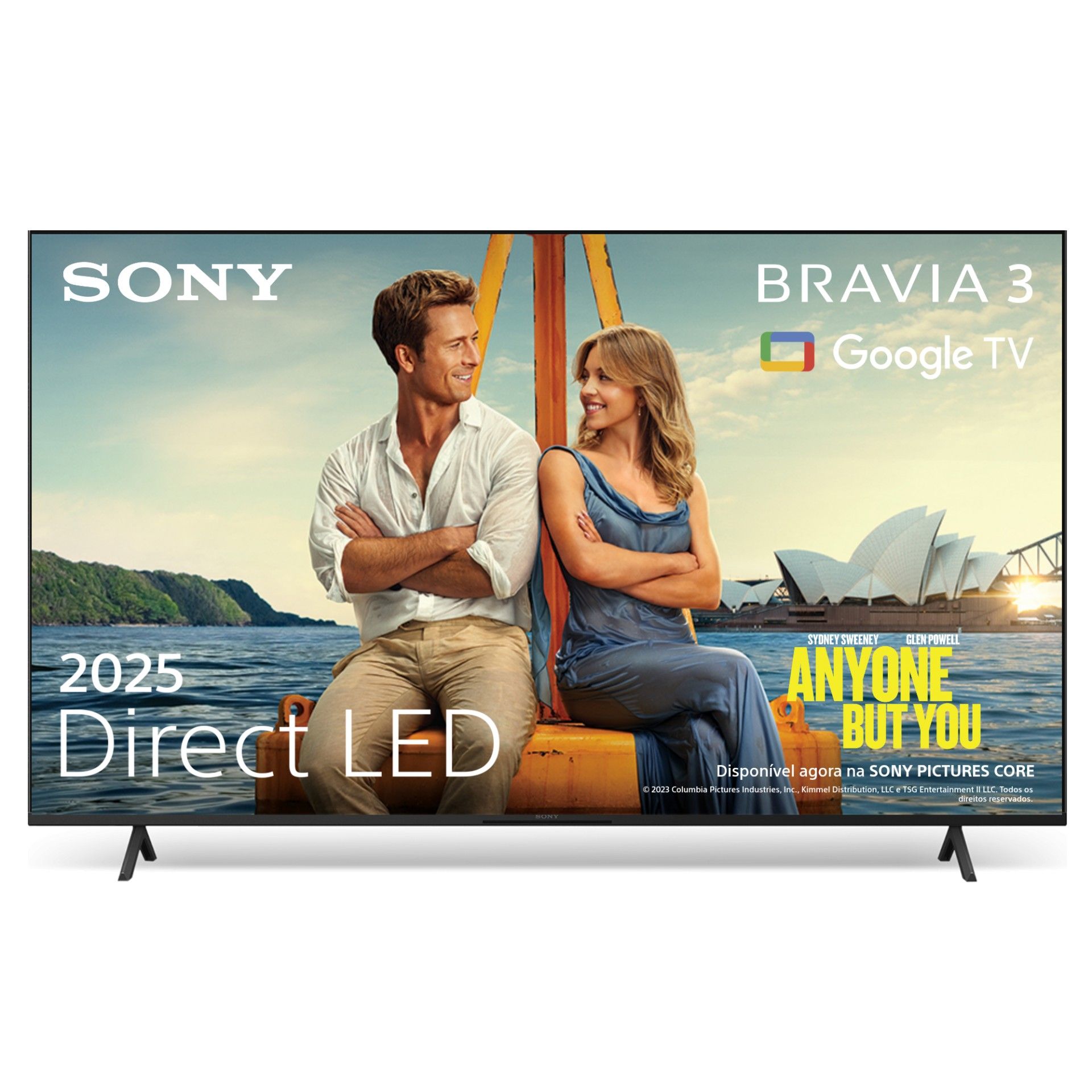 TV Sony 85" K85S35BP Bravia 3 LED UHD 4K Smart TV